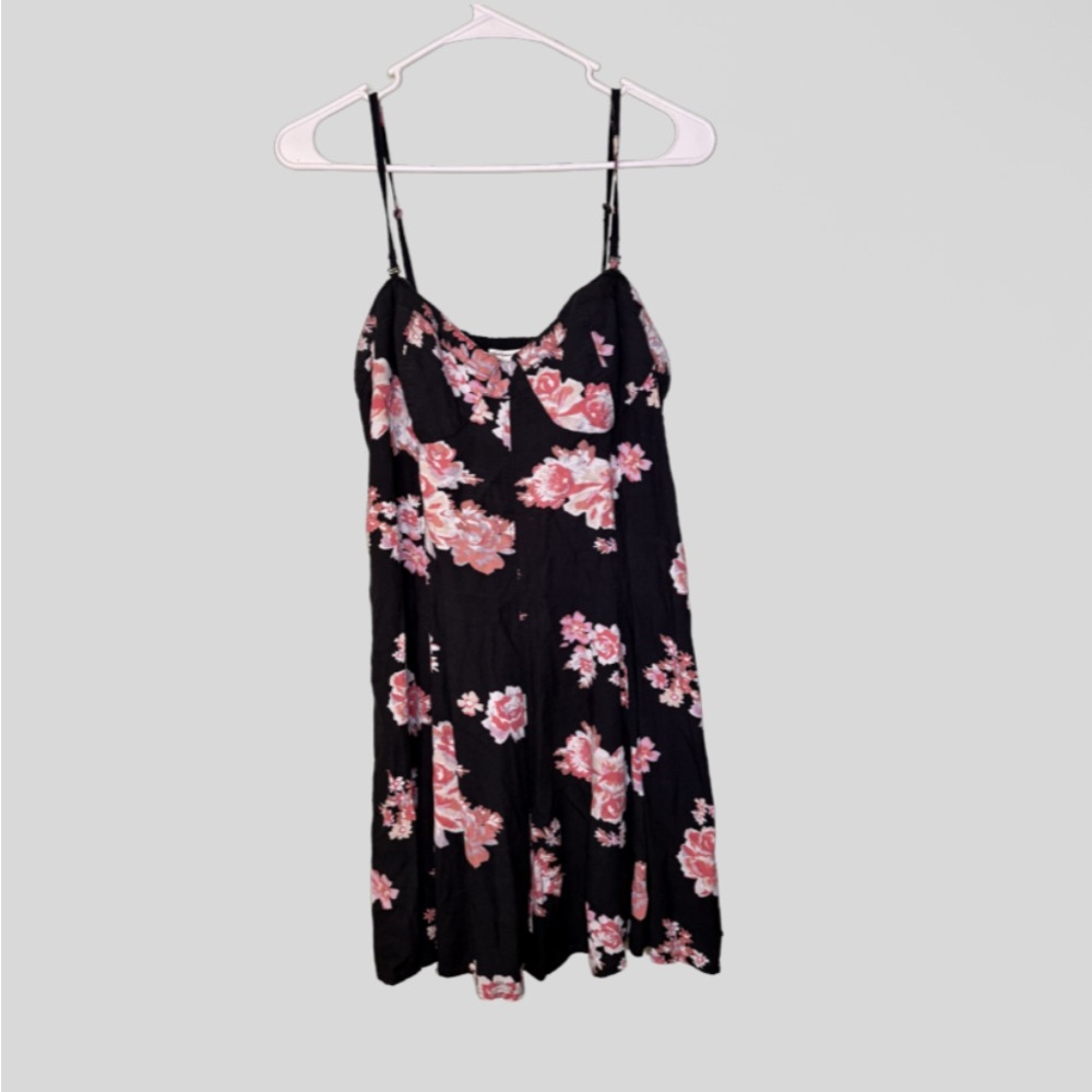 American Eagle Black Floral Dress